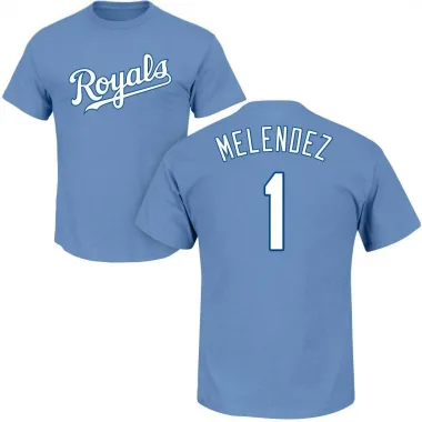 LightBlue Men's MJ Melendez Kansas City Royals Roster T-Shirt - Light Blue